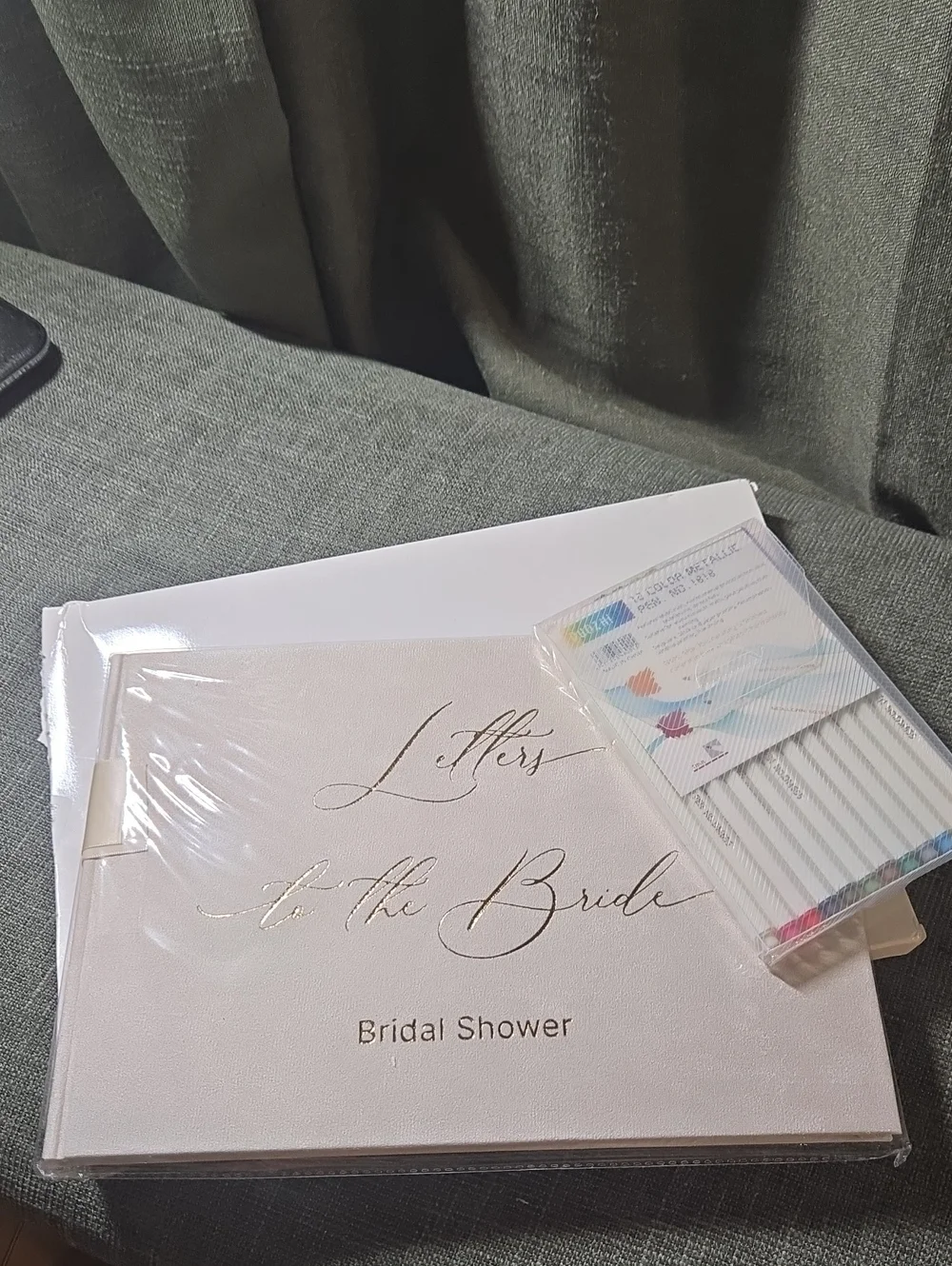 Bridal Shower 'Letters to the Bride' Guest Keepsake Book - Blush Pink